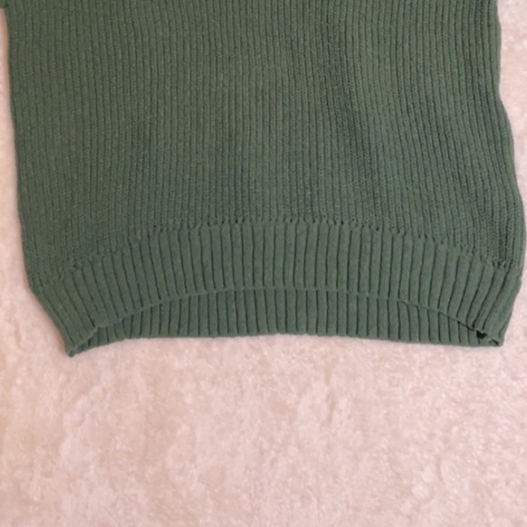 Aerie Mock Neck Green Sweater - Picture 7 of 13